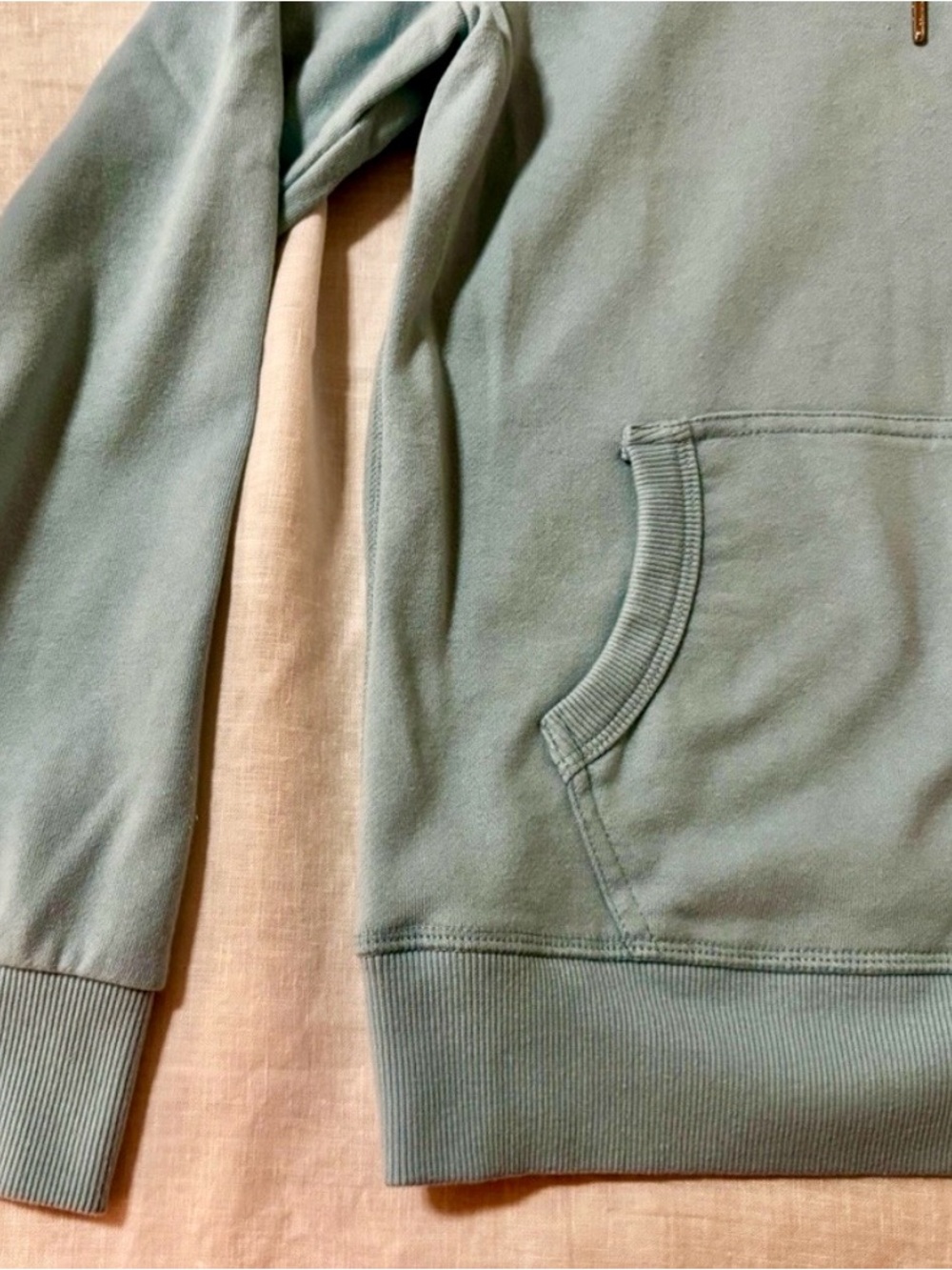 Tommy Hilfiger Pastel Blue Full Zip Up Hoodie Sweatshirt Size Medium - Picture 12 of 14